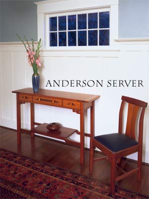 Anderson Server shown with Strand Side Chair